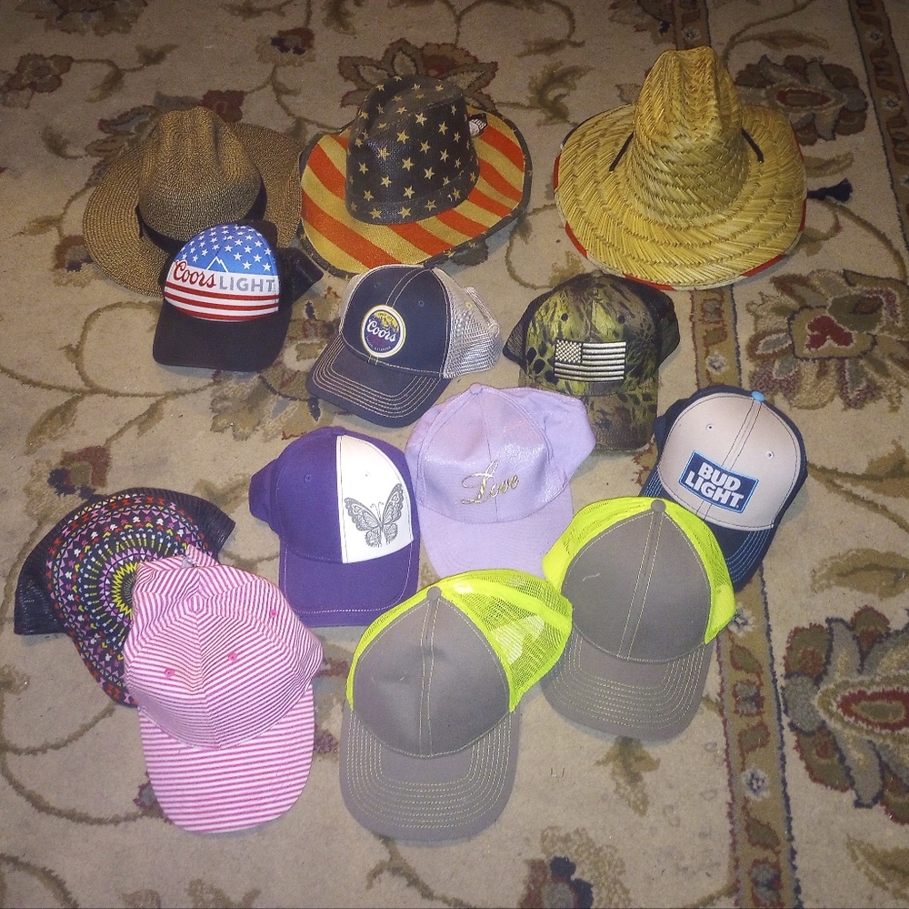 There are 13 different brand new pugs hats 11 more snapback the other two are st